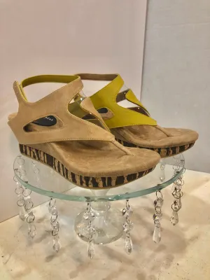 Reversible Sandal with Cork Heel