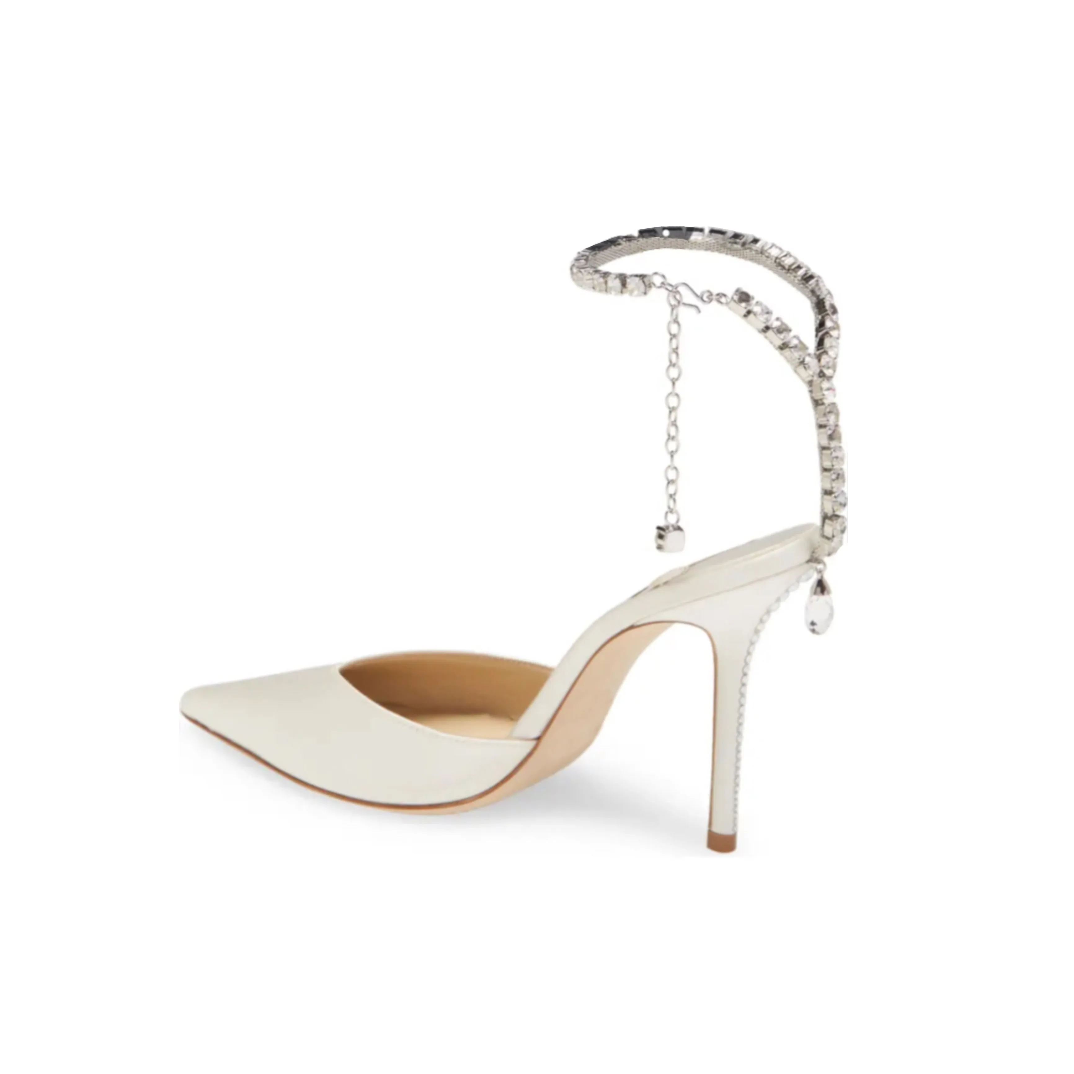 RHINESTONE ANKLE STRAP HEELS