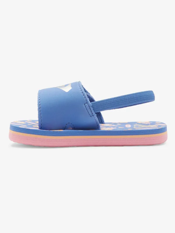 Roxy Toddlers Finn Sandals - Crazy Pink/Blue Radiance