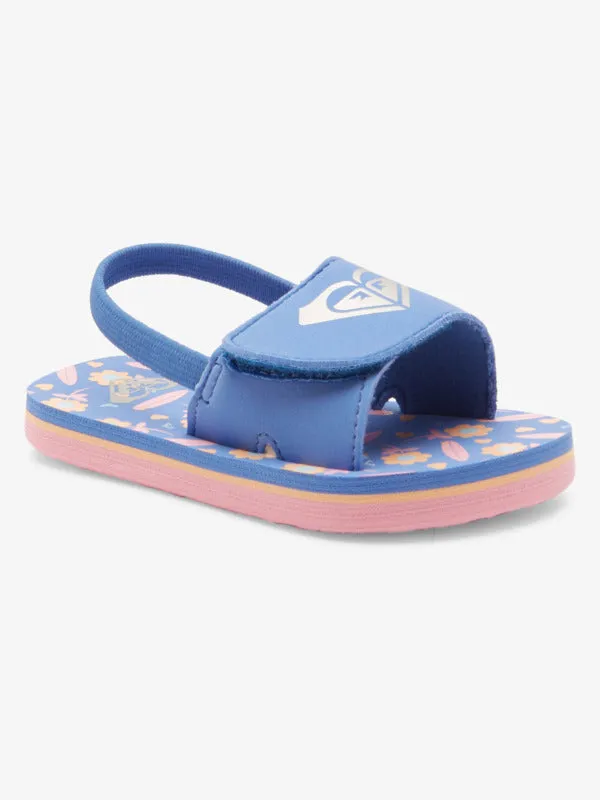 Roxy Toddlers Finn Sandals - Crazy Pink/Blue Radiance