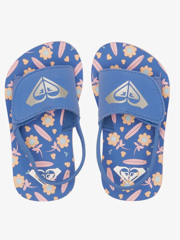 Roxy Toddlers Finn Sandals - Crazy Pink/Blue Radiance