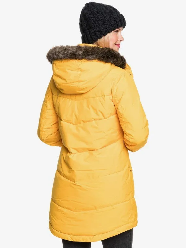 Roxy Womens Ellie Waterproof Longline Puffer Jacket