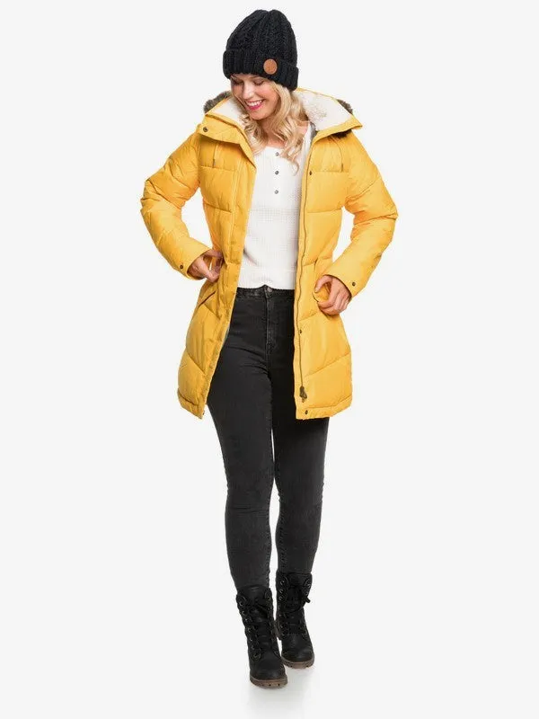 Roxy Womens Ellie Waterproof Longline Puffer Jacket