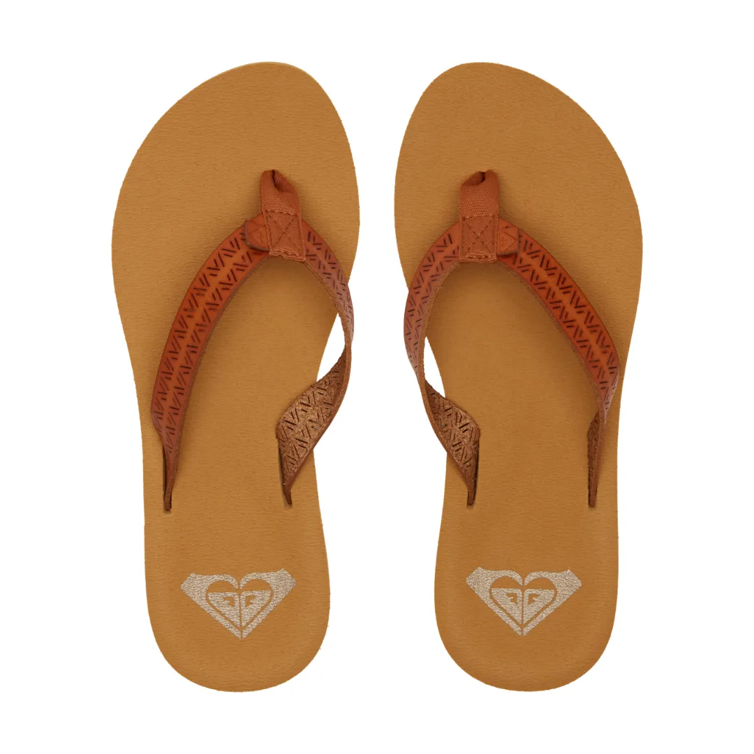 Roxy Women's Porto Motif Sandals - Tan