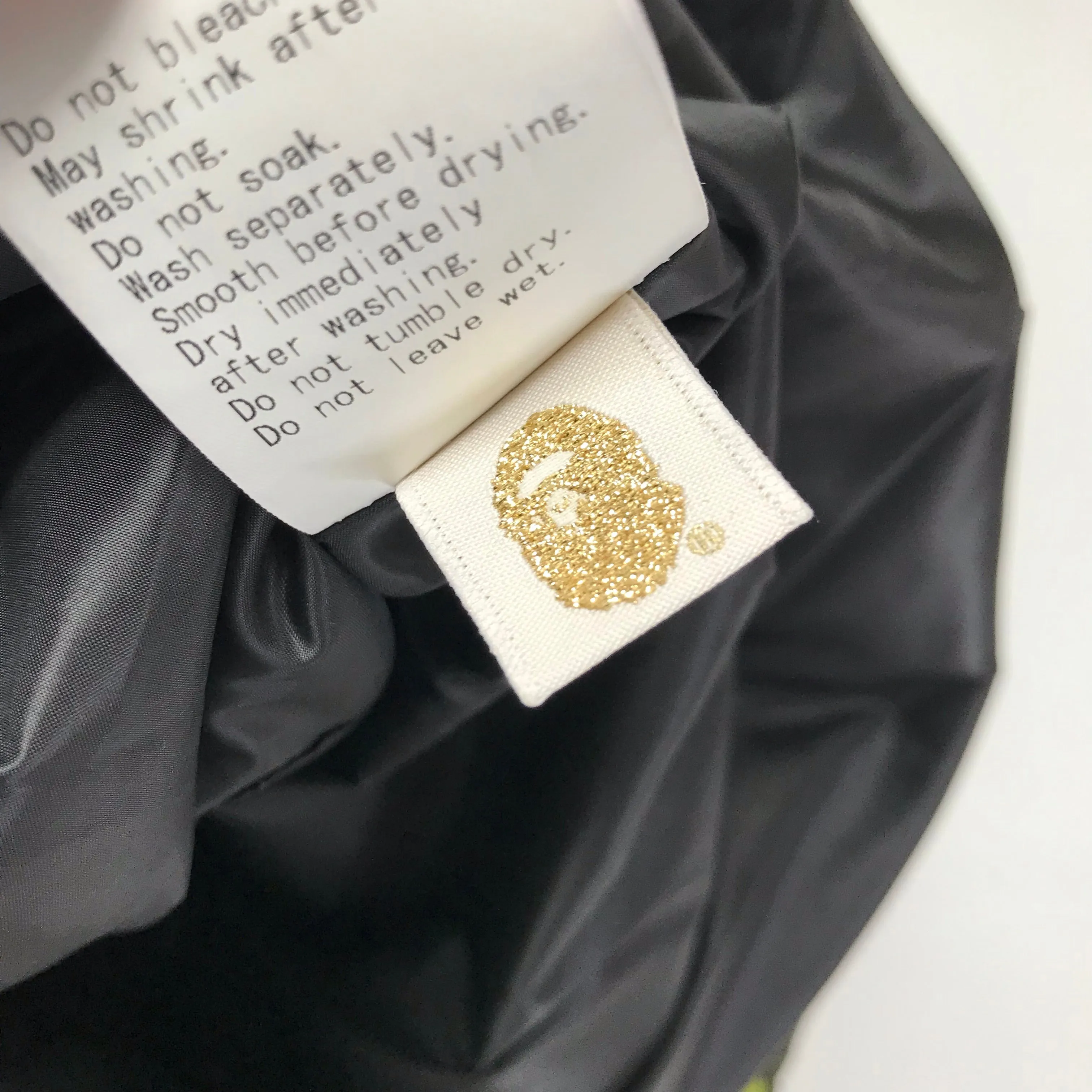 [S] A Bathing Ape Bape Noise Camo Puffer Jacket Black
