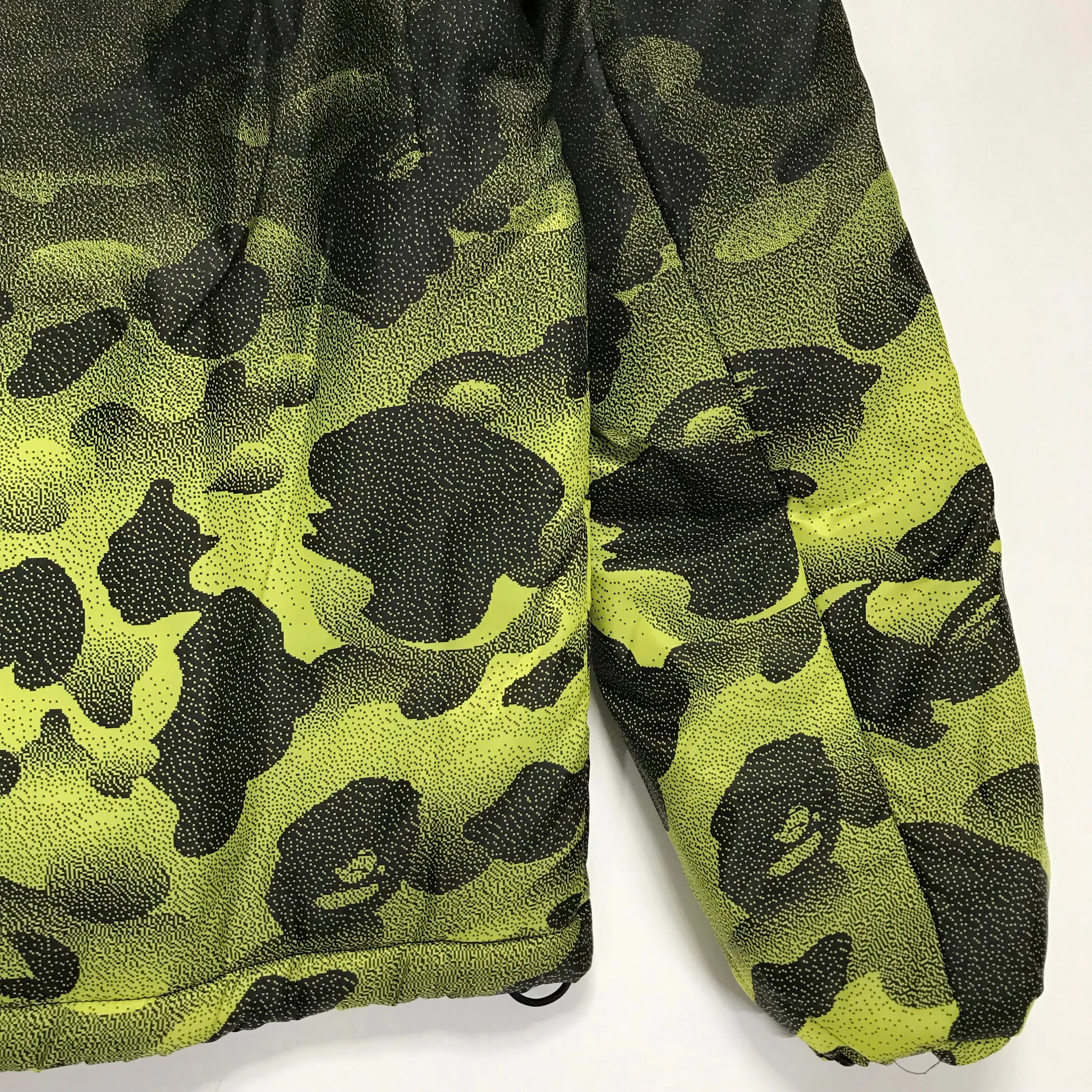 [S] A Bathing Ape Bape Noise Camo Puffer Jacket Black