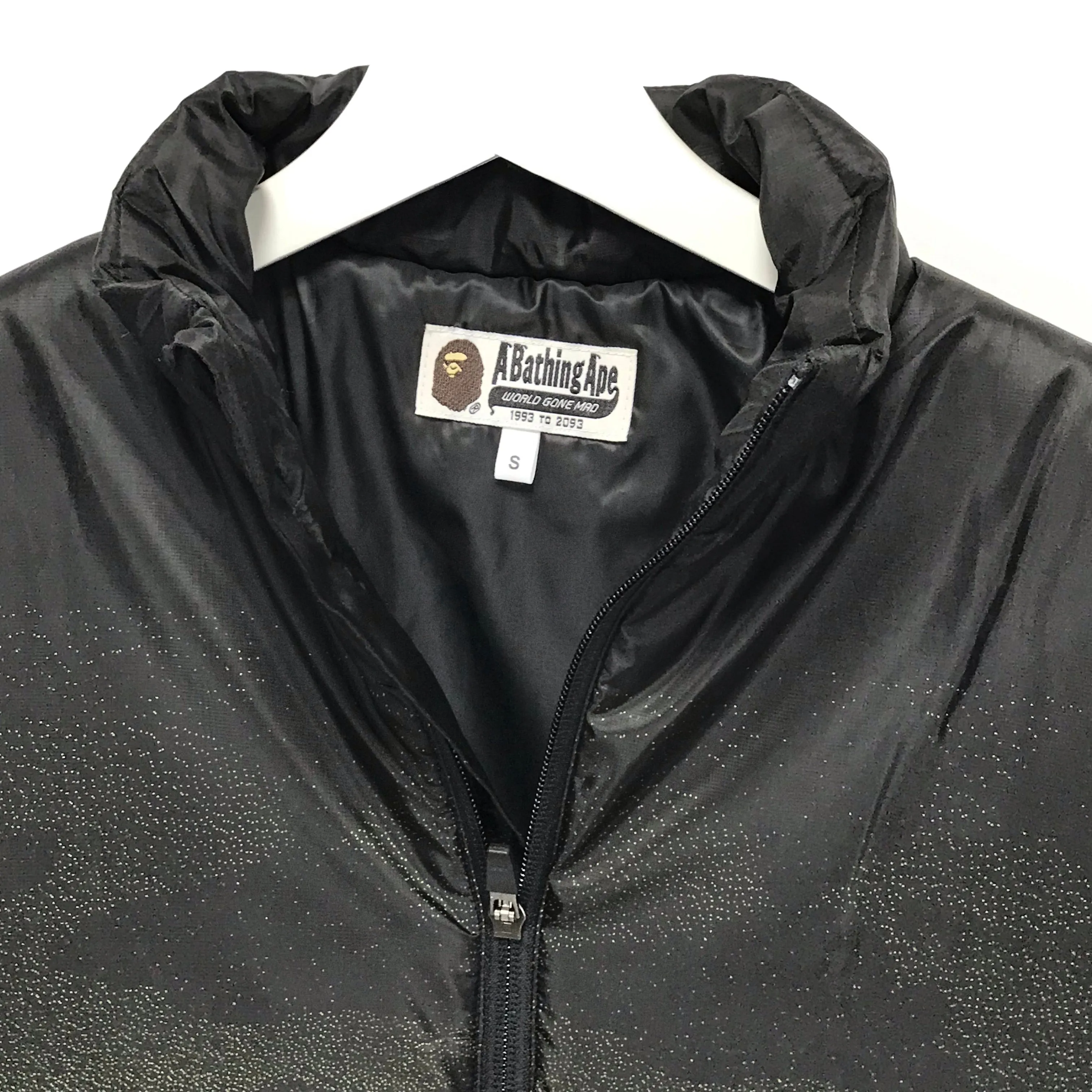 [S] A Bathing Ape Bape Noise Camo Puffer Jacket Black
