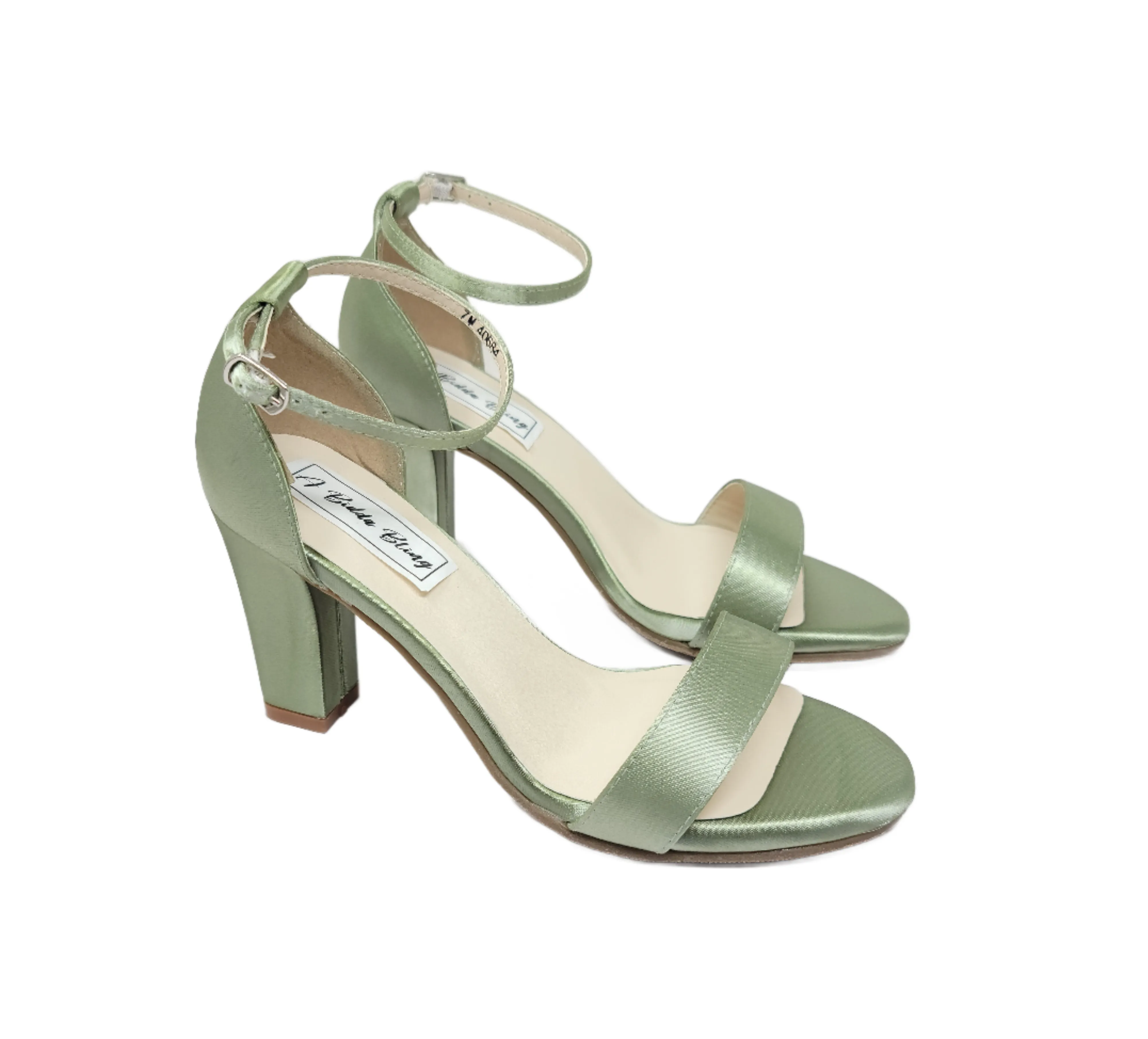 Sage Green Wedding Shoes with Block Heel Sage Green Bridesmaids Shoes