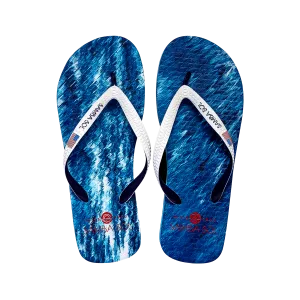 Samba Sol Men's Countries Collection Flip Flops - USA Water