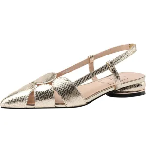 Sandals ladies thick heel low heel pointed