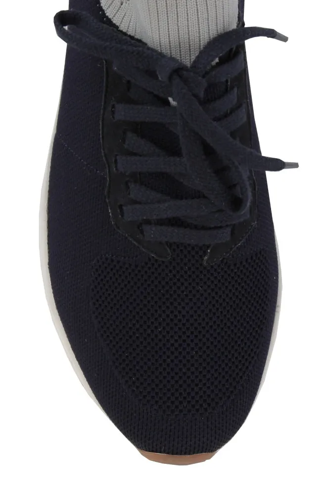 Sartorio Napoli Dark Blue Slip-On Sneakers