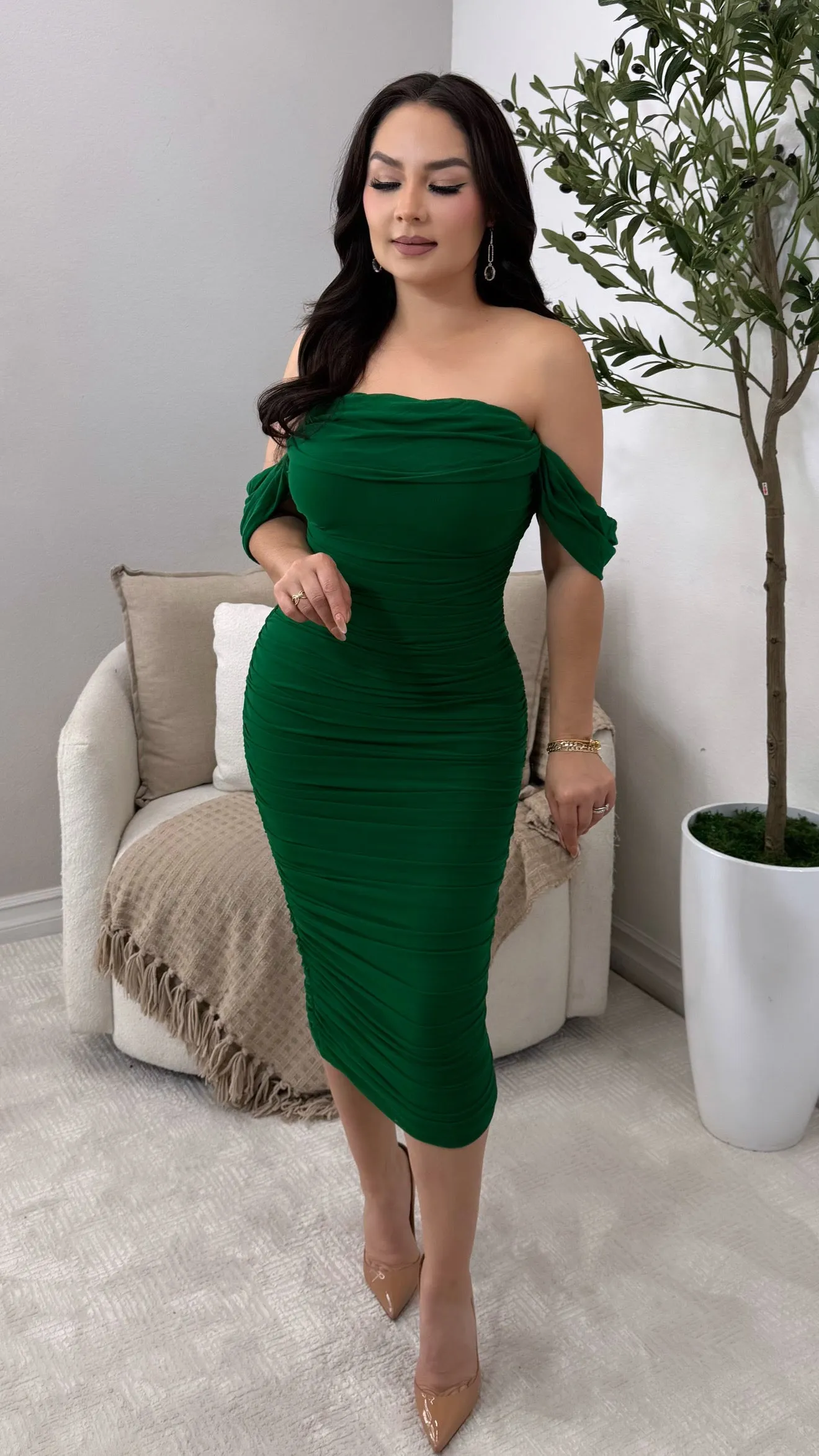 SASHA HUNTER MIDI DRESS