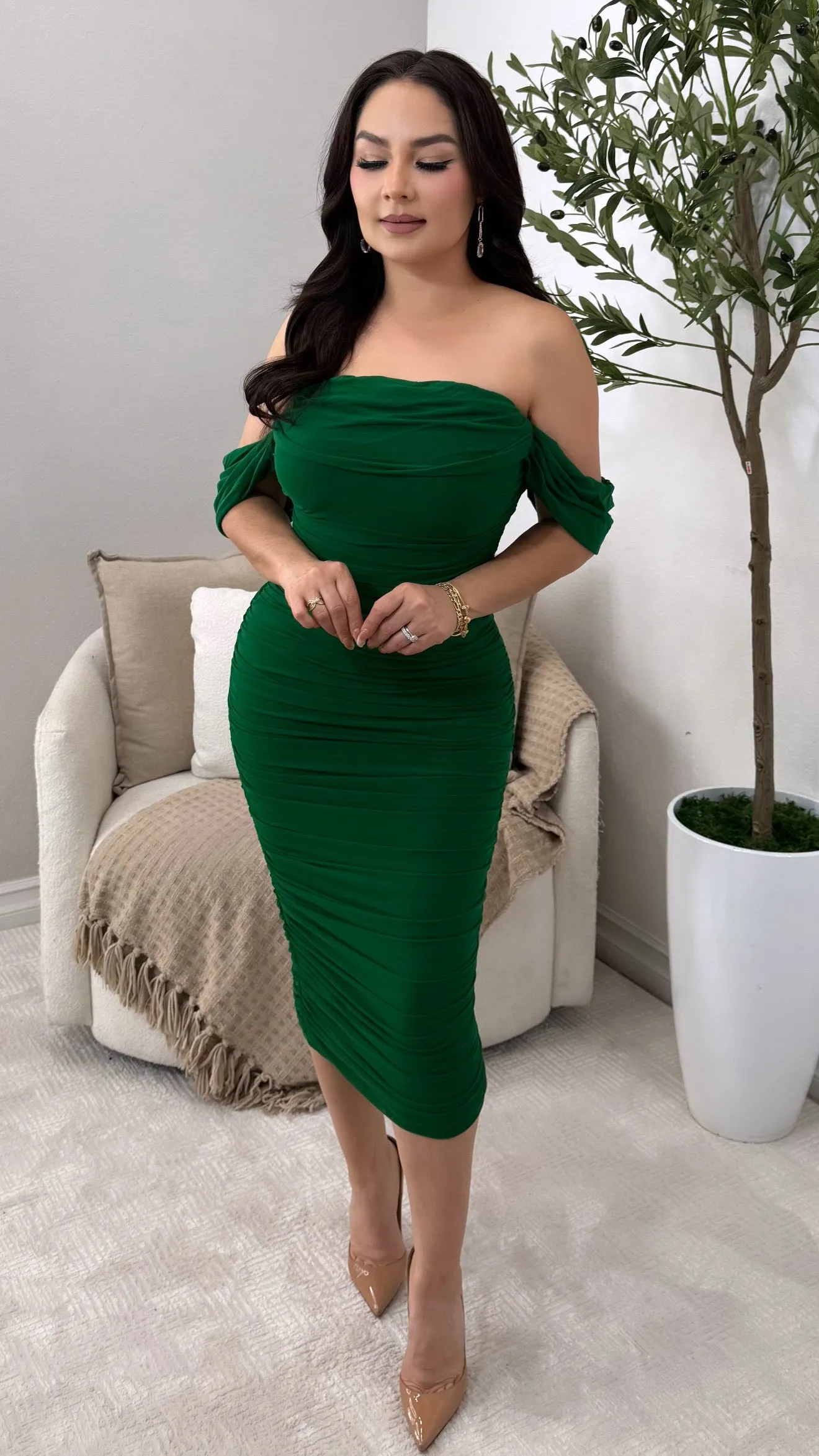 SASHA HUNTER MIDI DRESS