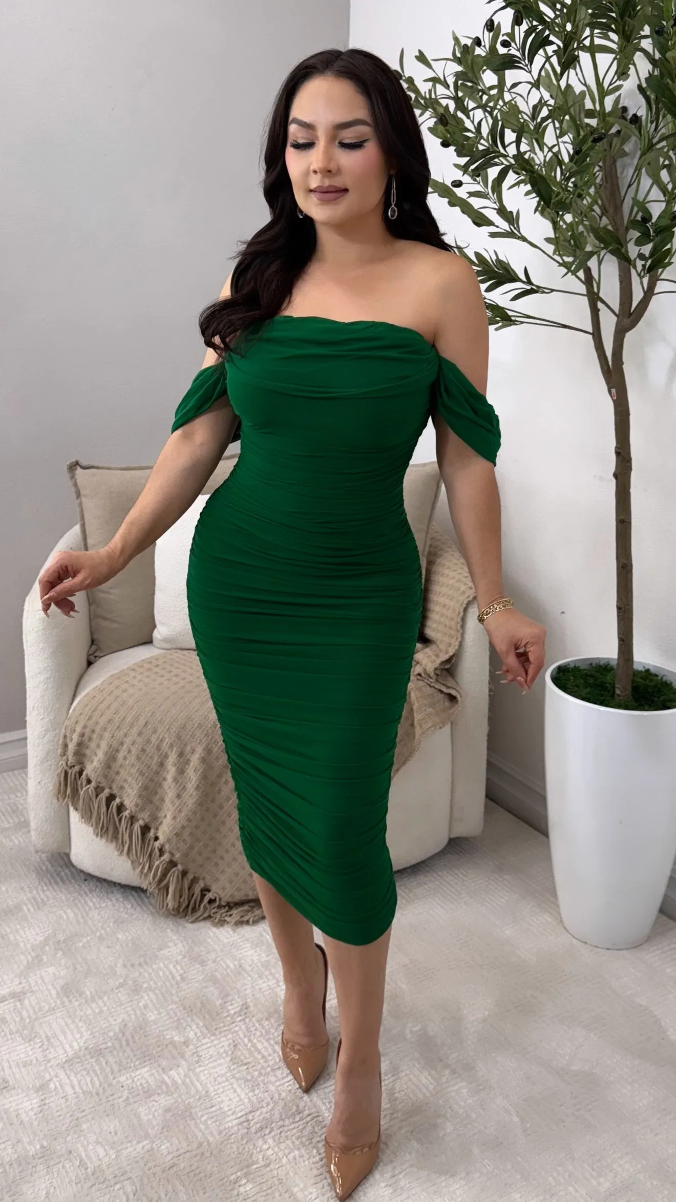 SASHA HUNTER MIDI DRESS