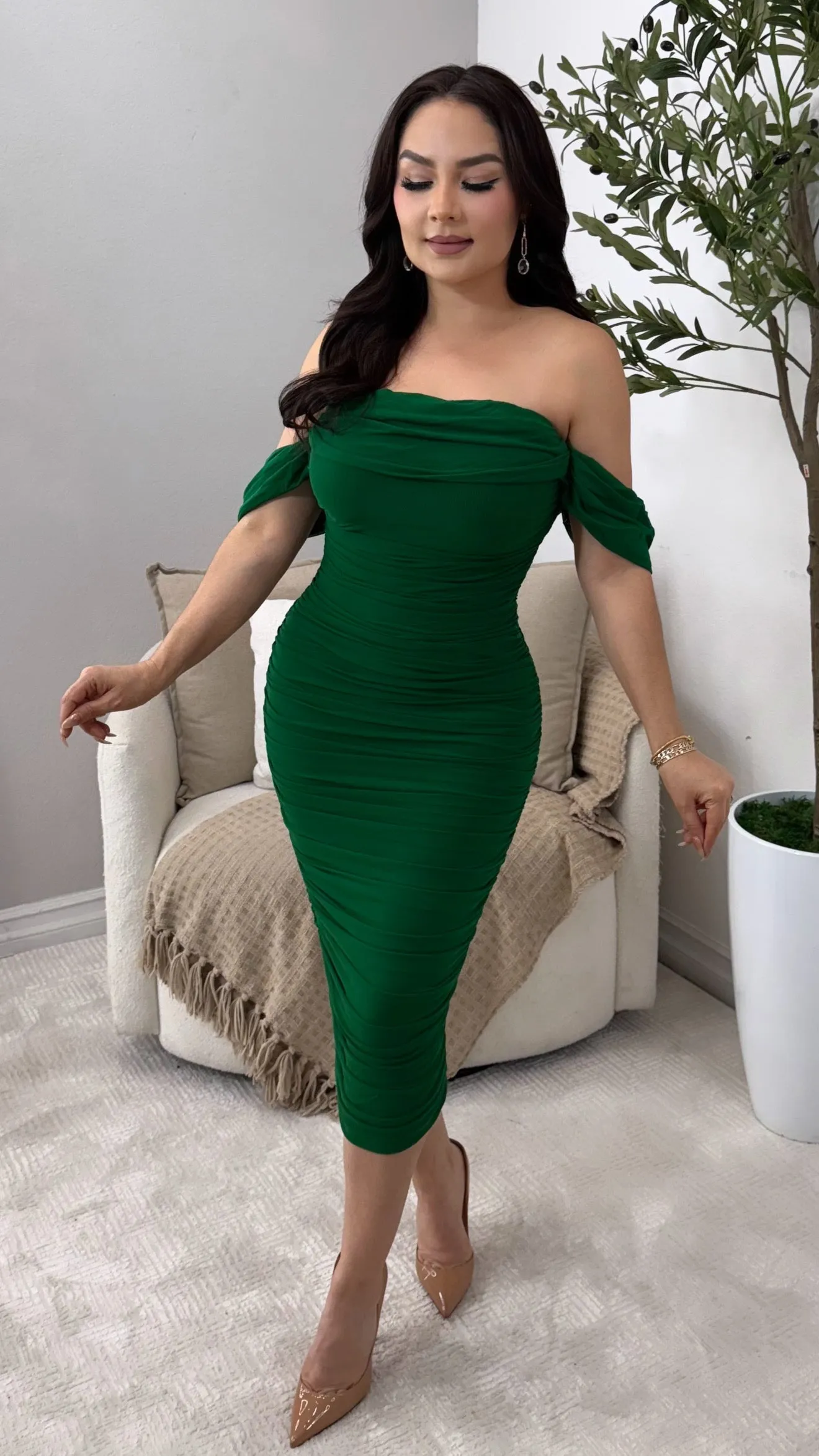 SASHA HUNTER MIDI DRESS