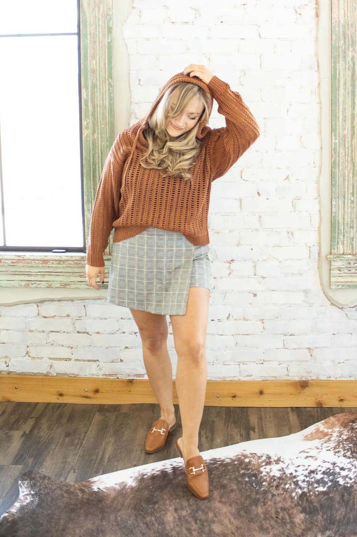 Scarlet Plaid Skort