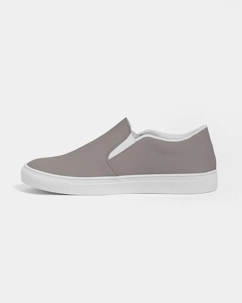 Shaded Pale Pastel Brown Slip-On Canvas Sneakers | Men's | C30M30Y30K30