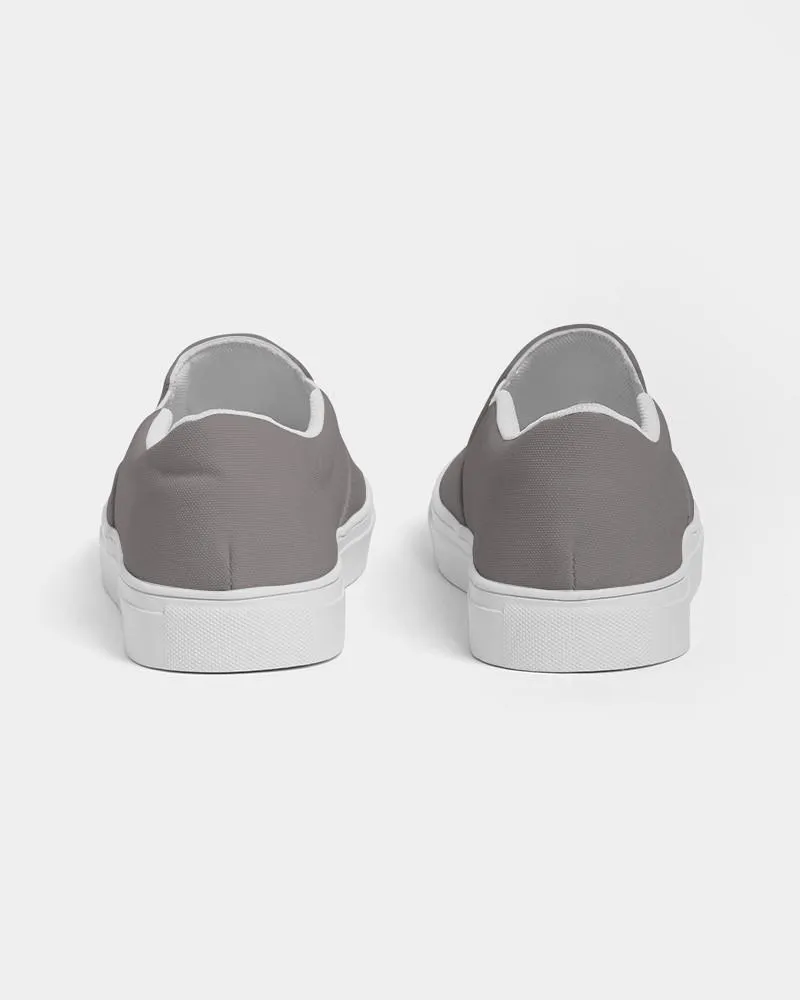 Shaded Pale Pastel Brown Slip-On Canvas Sneakers | Men's | C30M30Y30K30