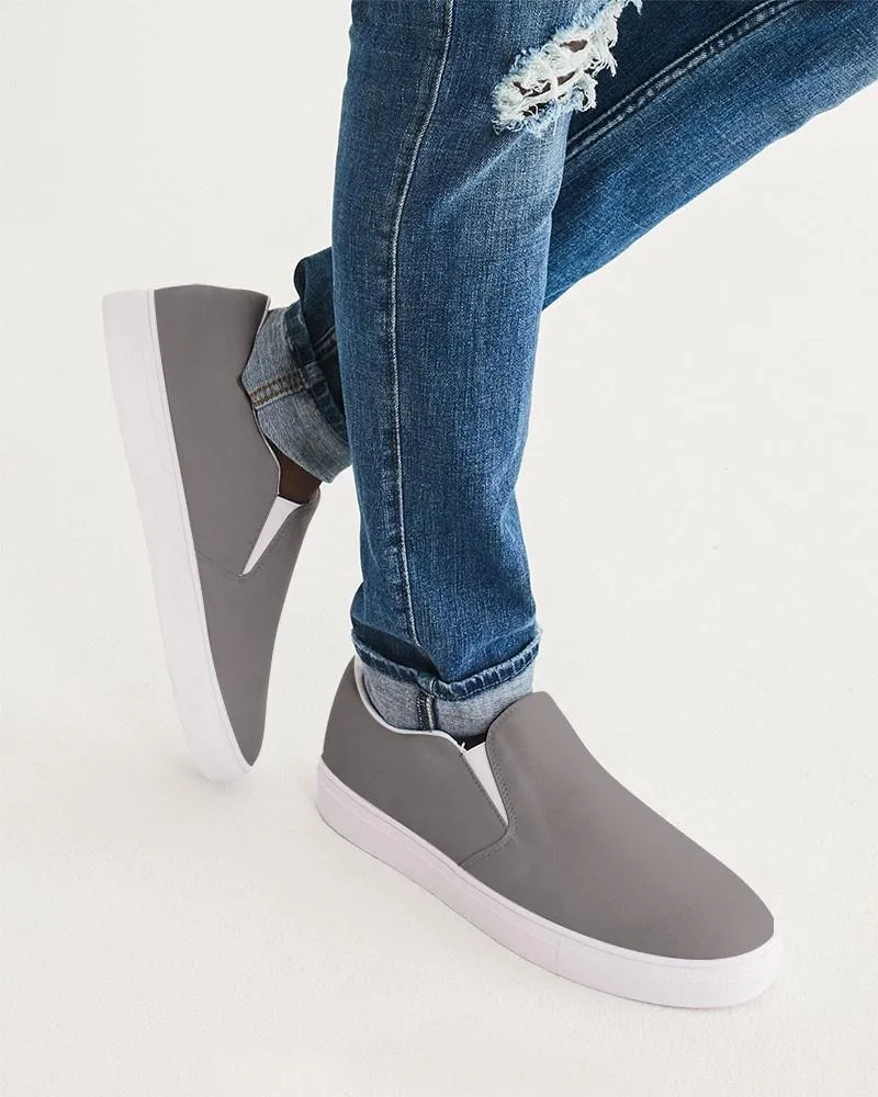 Shaded Pale Pastel Brown Slip-On Canvas Sneakers | Men's | C30M30Y30K30