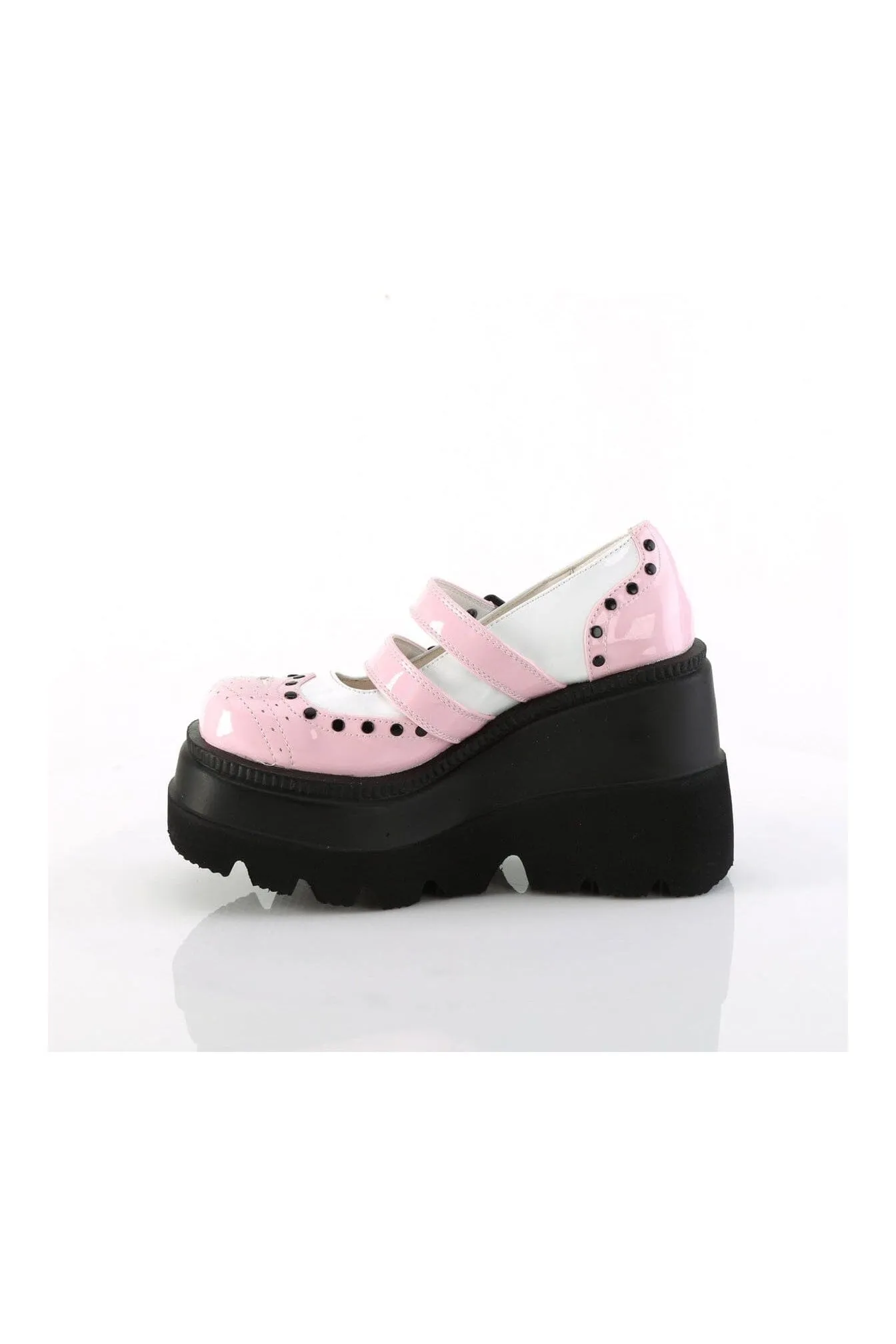 SHAKER-27 Pink Patent Mary Janes
