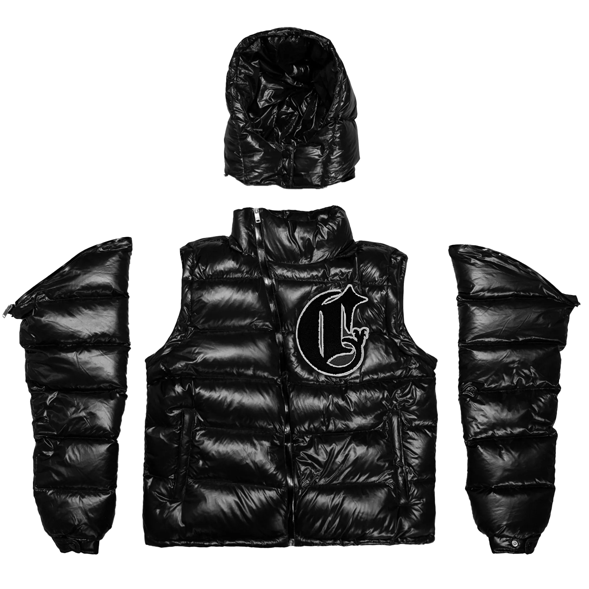 Shiny Black V2 Puffer