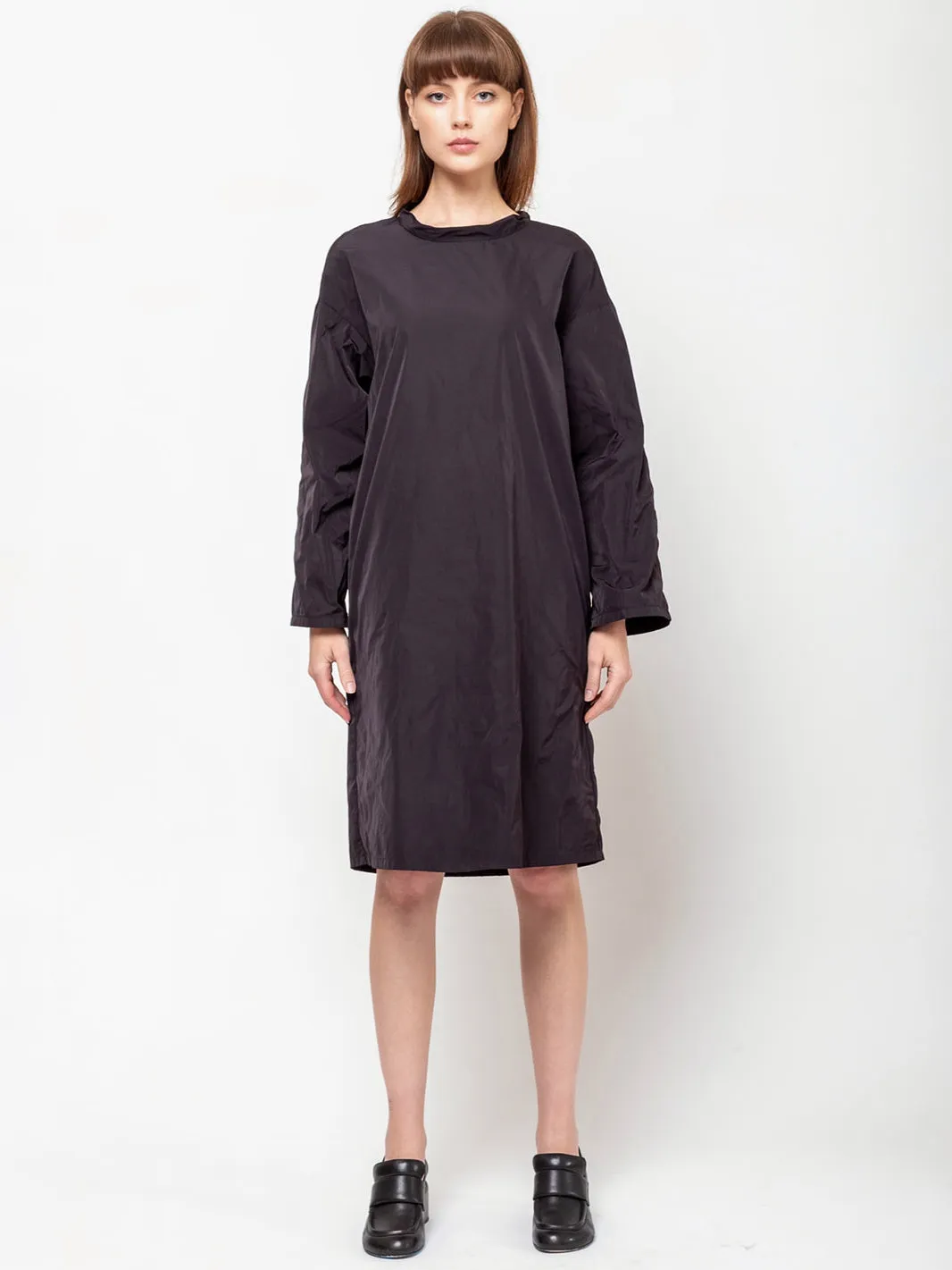 Shirt Dress - Aubergine