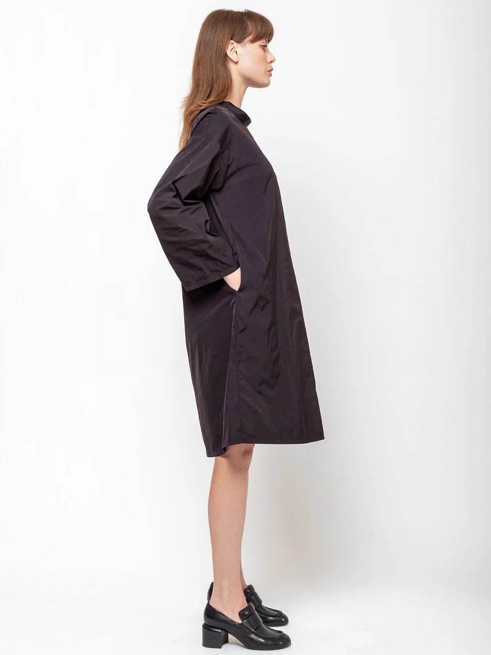 Shirt Dress - Aubergine