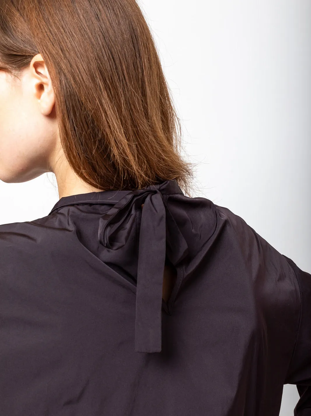 Shirt Dress - Aubergine