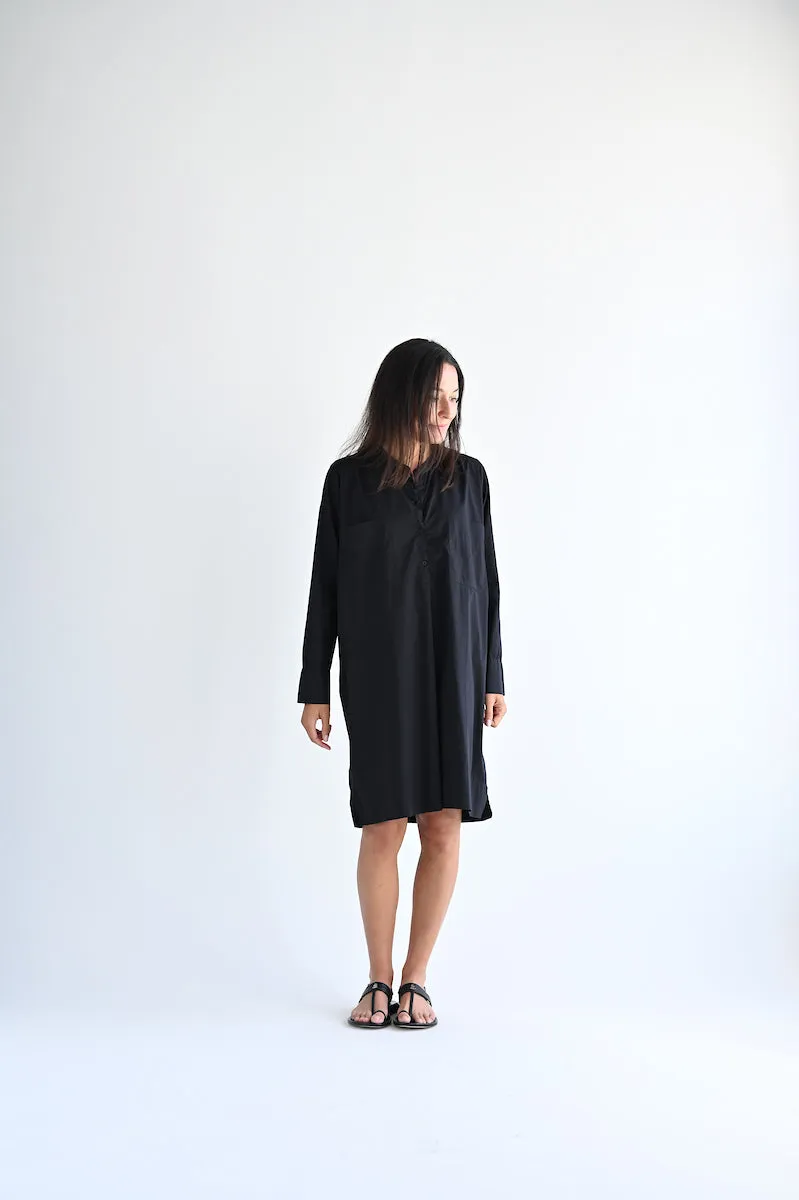 Shirt Dress in Black