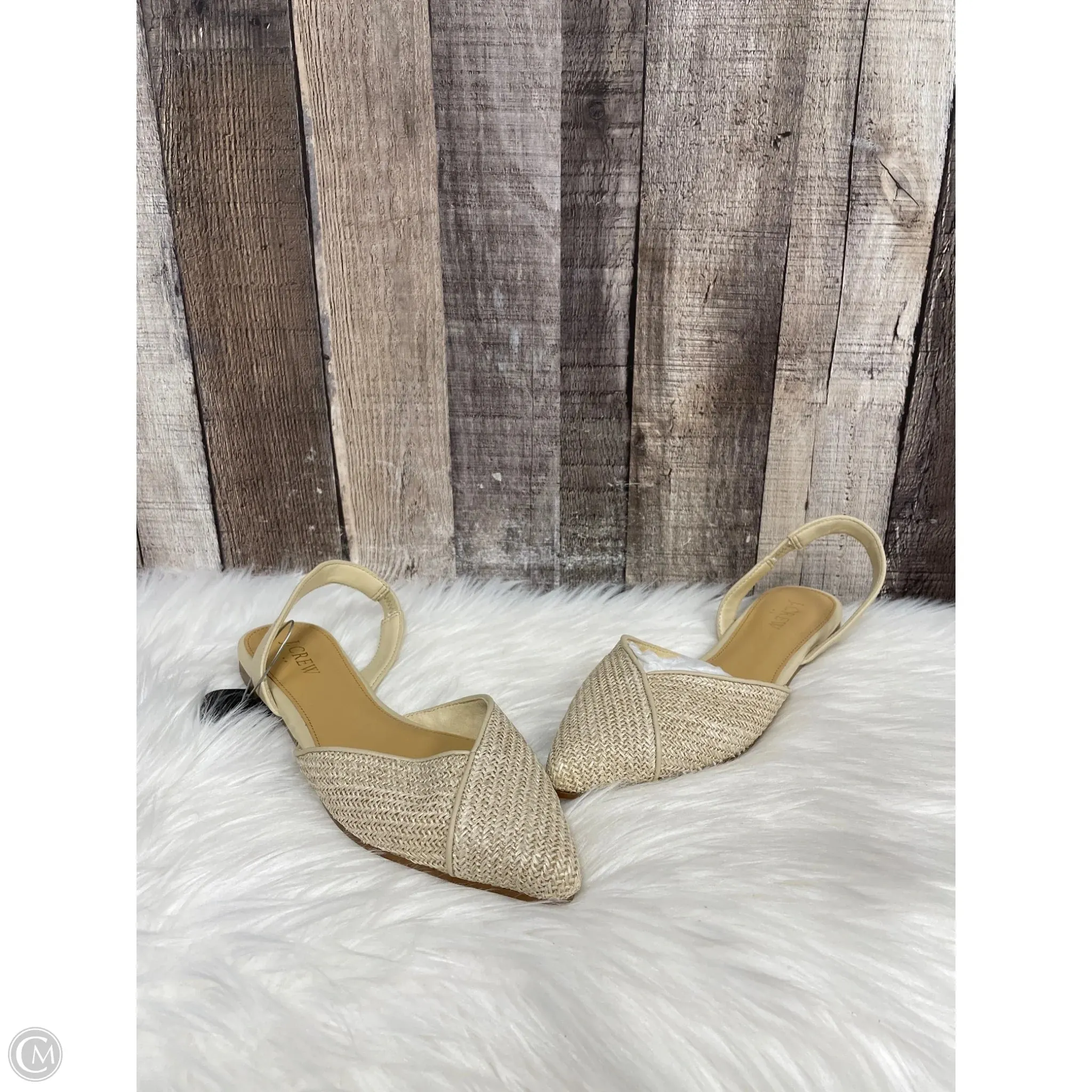 Shoes Heels Wedge By J. Crew In Tan, Size: 7