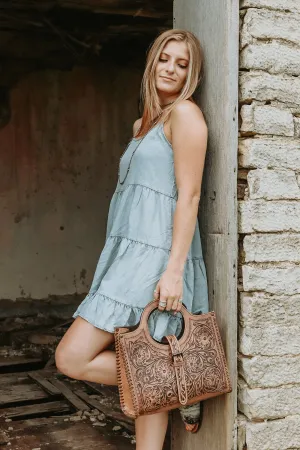 Sleeveless Denim Dress