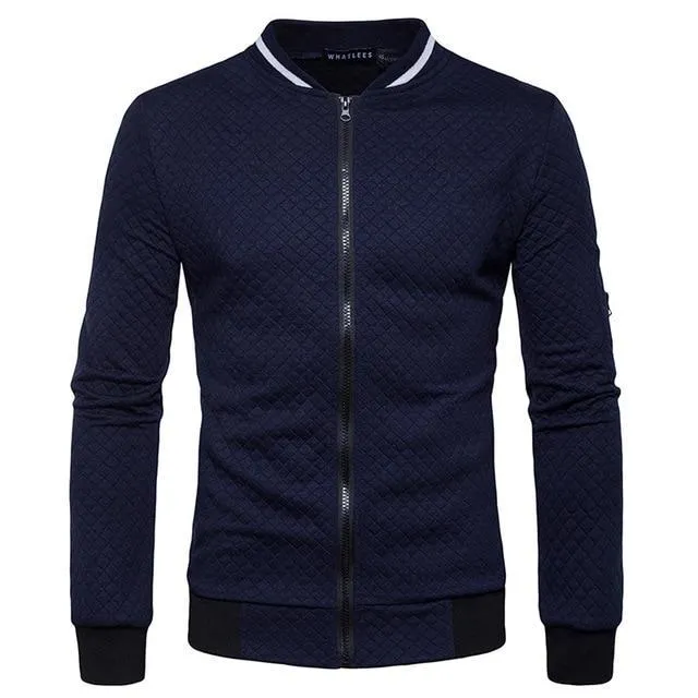 Slim Fit Sweater-Style 'Bravo' Bomber