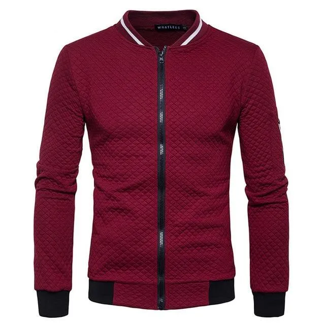 Slim Fit Sweater-Style 'Bravo' Bomber