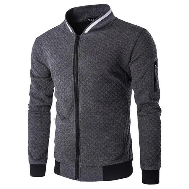 Slim Fit Sweater-Style 'Bravo' Bomber