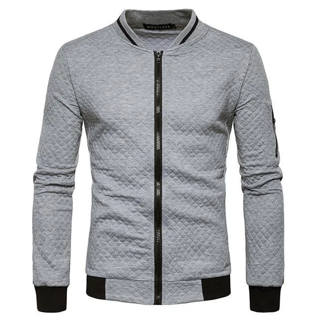 Slim Fit Sweater-Style 'Bravo' Bomber