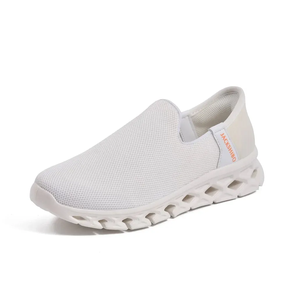 Slip on Sneakers Women Walking Shoes with Arch Support Memory Foam