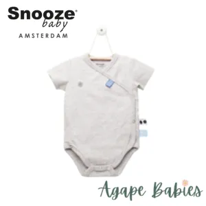 Snoozebaby Romper ss Grey Melange wrap - 4 Sizes
