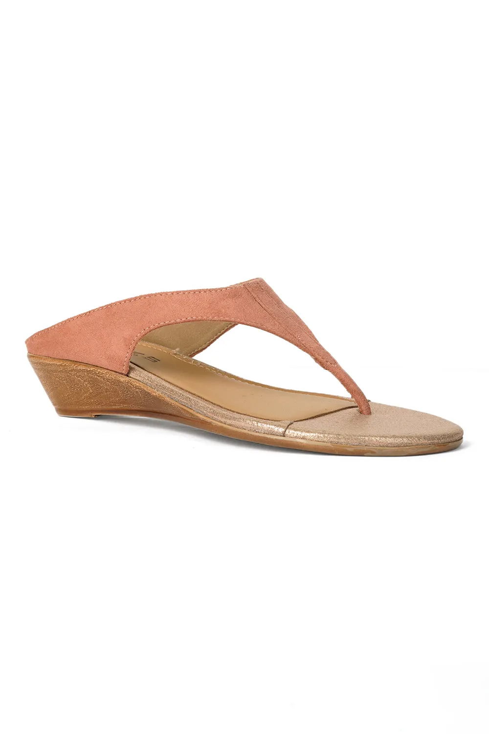 SOLES Thong Small Wedge Heel Sandals
