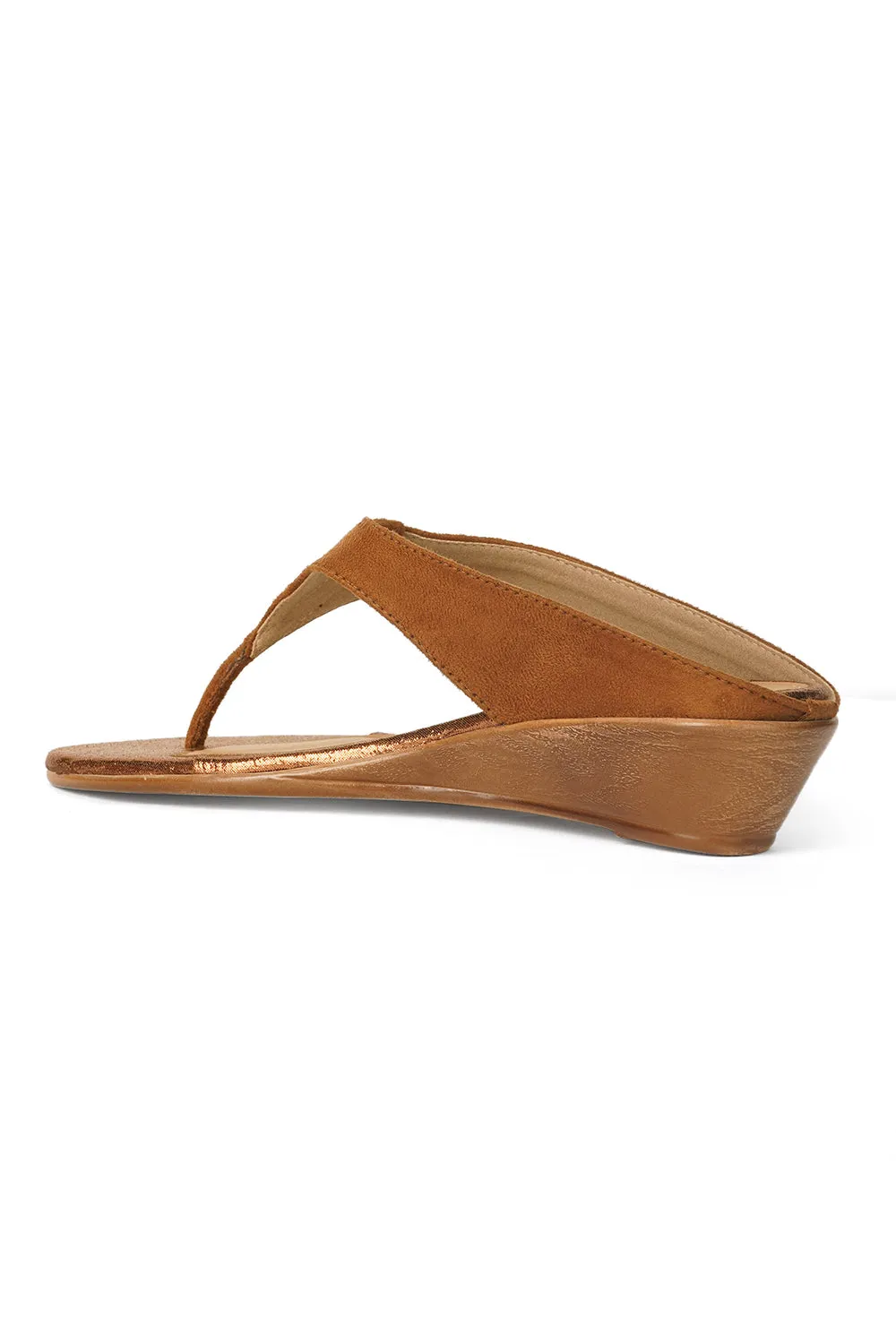 SOLES Thong Small Wedge Heel Sandals
