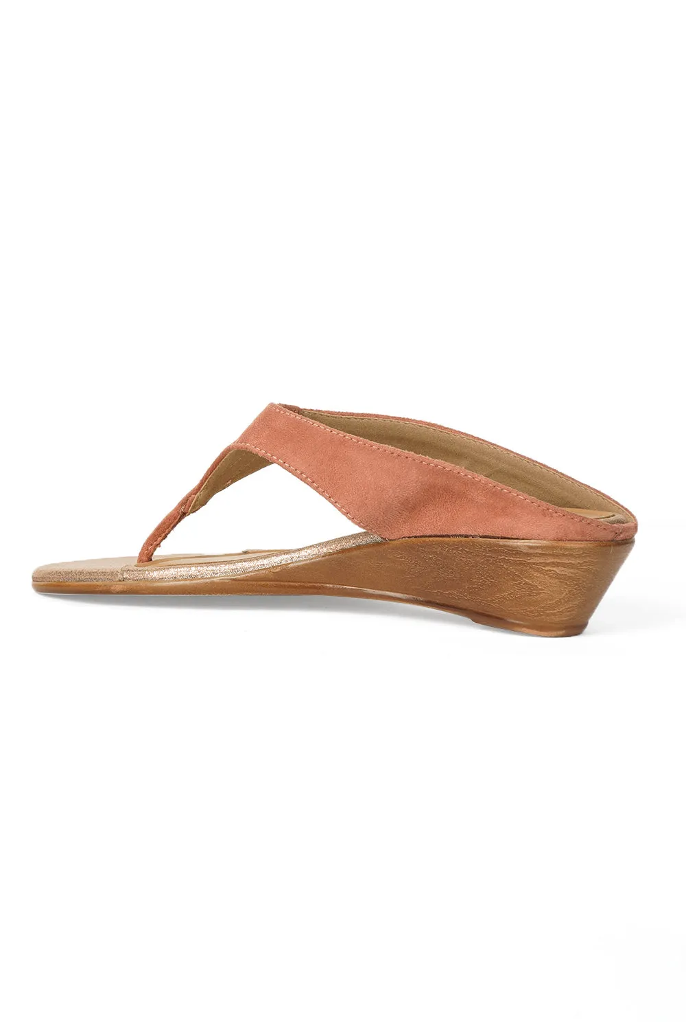 SOLES Thong Small Wedge Heel Sandals