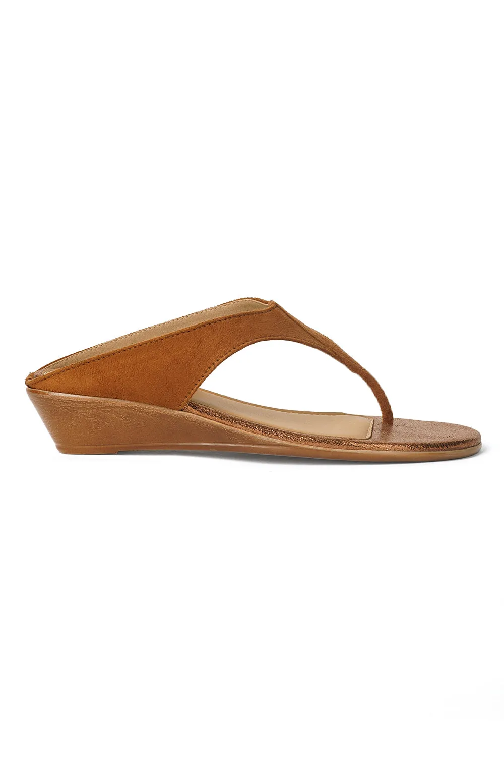 SOLES Thong Small Wedge Heel Sandals