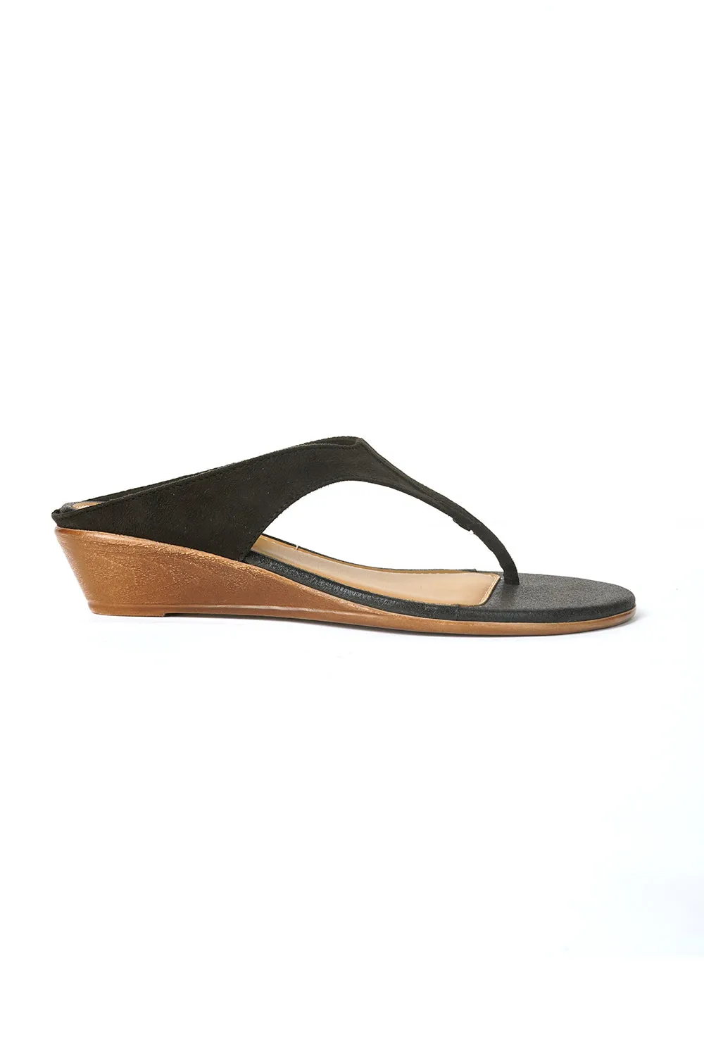 SOLES Thong Small Wedge Heel Sandals