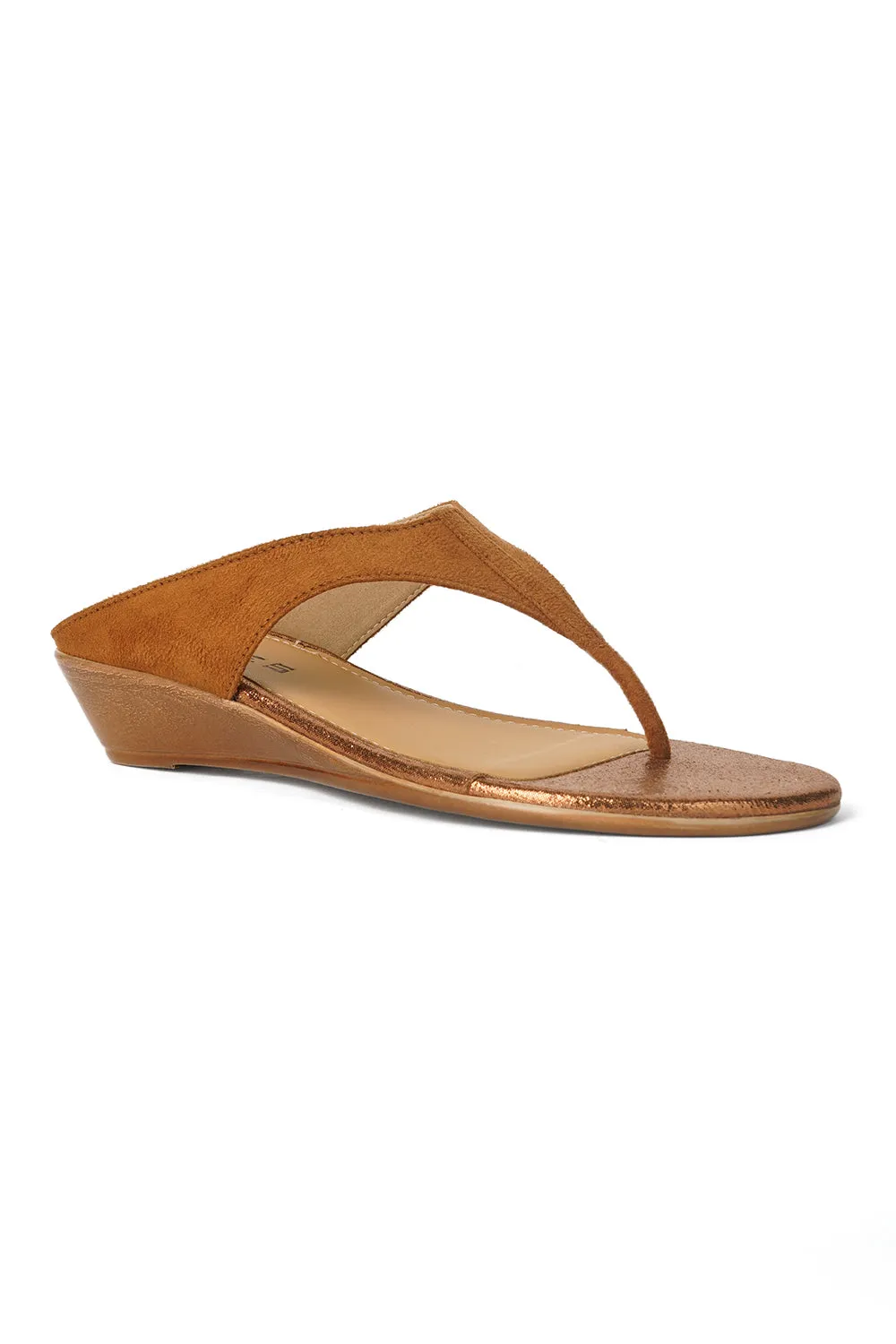 SOLES Thong Small Wedge Heel Sandals