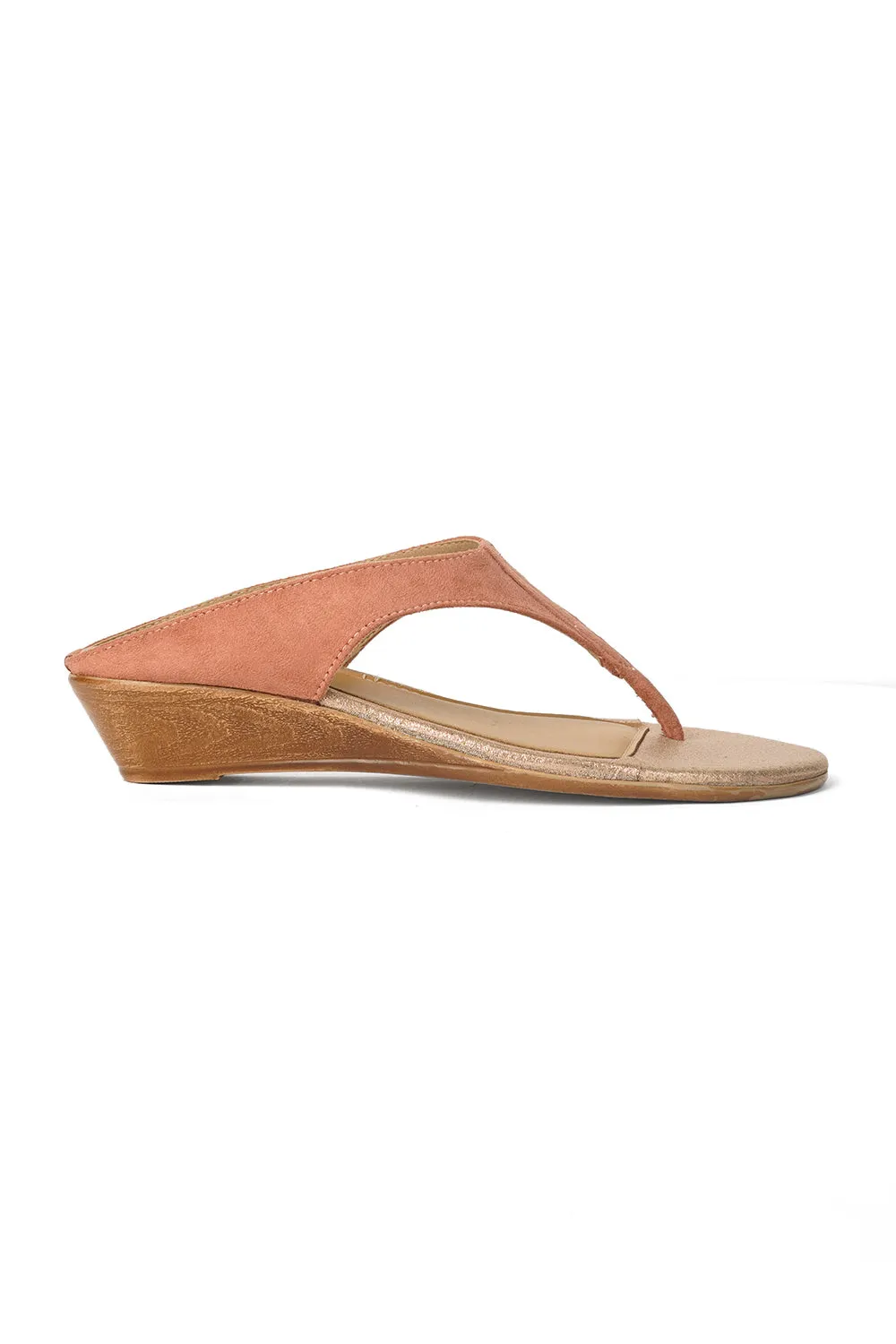 SOLES Thong Small Wedge Heel Sandals
