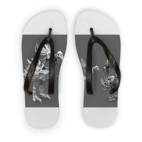 Squawkers the Ostrich Mount Adult Flip Flops