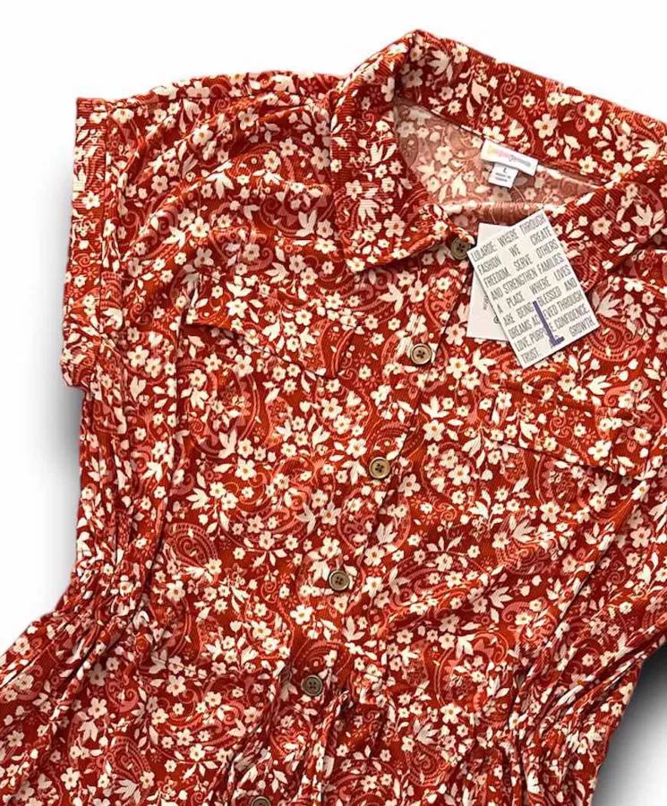Stacie - Red Floral and Paisley