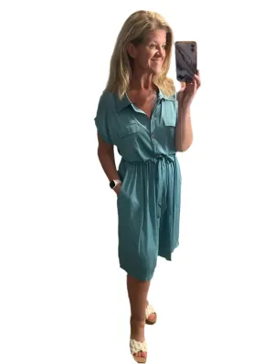 Stacie - Solid Arctic Green
