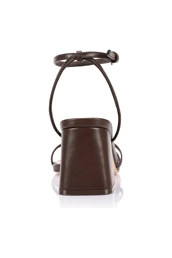 Stevie Block Heels Chocolate
