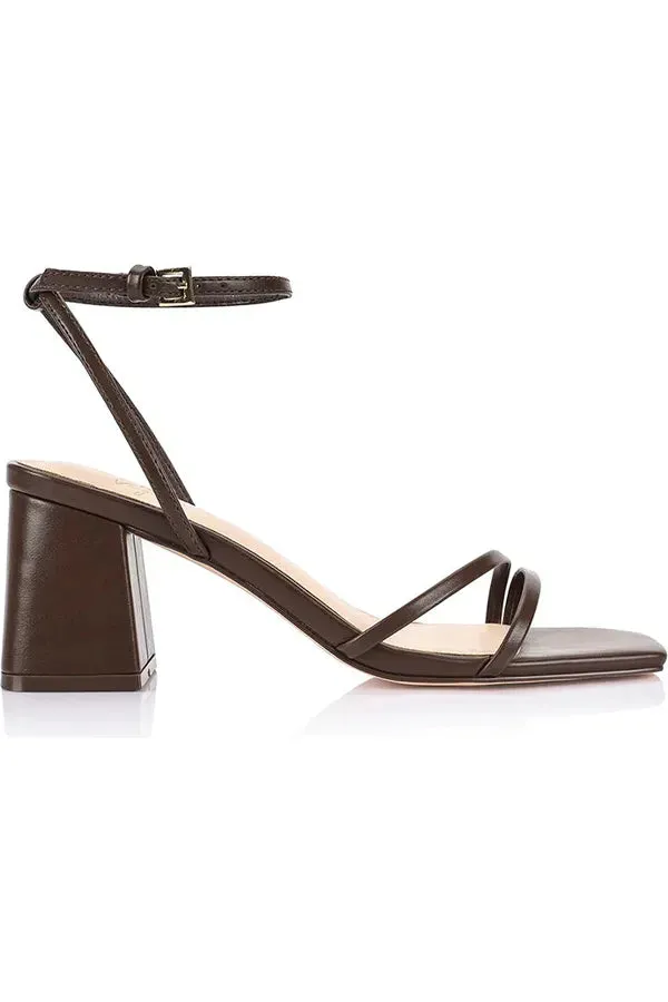 Stevie Block Heels Chocolate