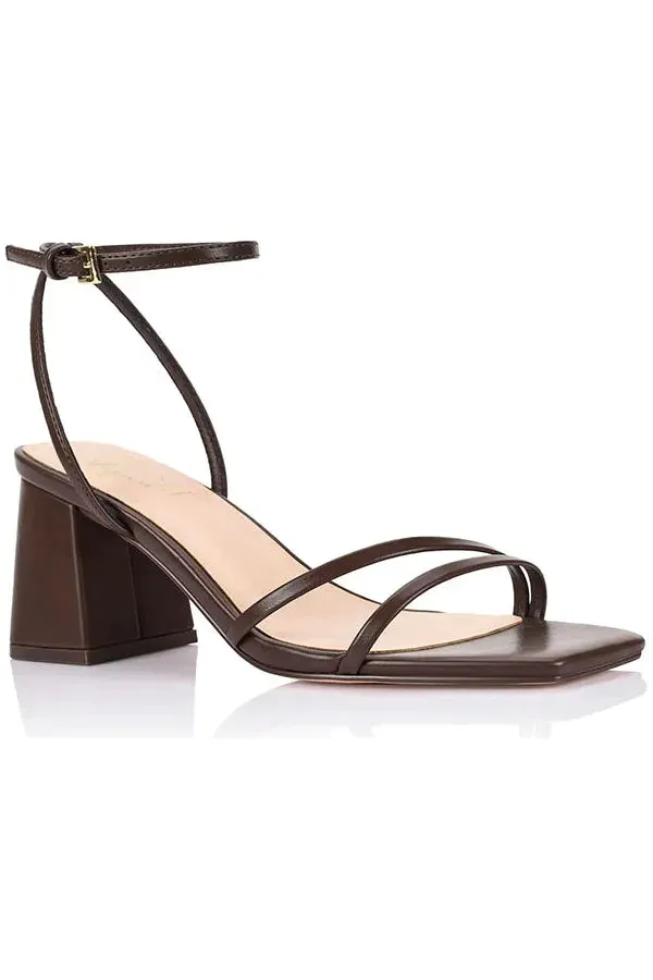 Stevie Block Heels Chocolate